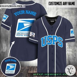 USPS Custom Name Baseball Jersey Shirt