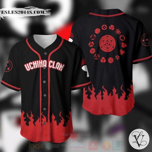 Uchiha Clan Naruto Baseball Jersey Shirt