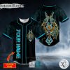 Ulfhednar King Viking Blue Tattoo Custom Baseball Jersey
