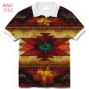 United Tribes Brown Design Native American Polo T-Shirt 3D