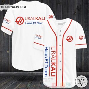 Uralkali Haas F1 Team Baseball Jersey Shirt