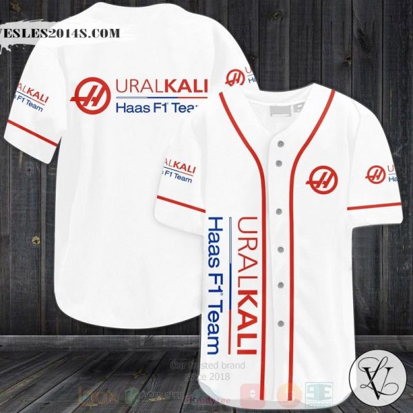 Uralkali Haas F1 Team Baseball Jersey Shirt