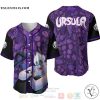Ursula Pattern The Little Mermaid All Over Print Dark Purple Baseball jersey