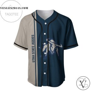 Utah State Aggies Baseball Jersey Half Style – NCAA