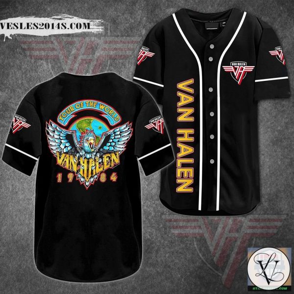 Van Halen Eagle Baseball Jersey Shirt