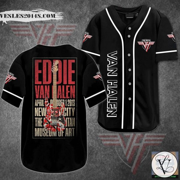 Van Halen Guitar 3D Baseball Jersey Shirt