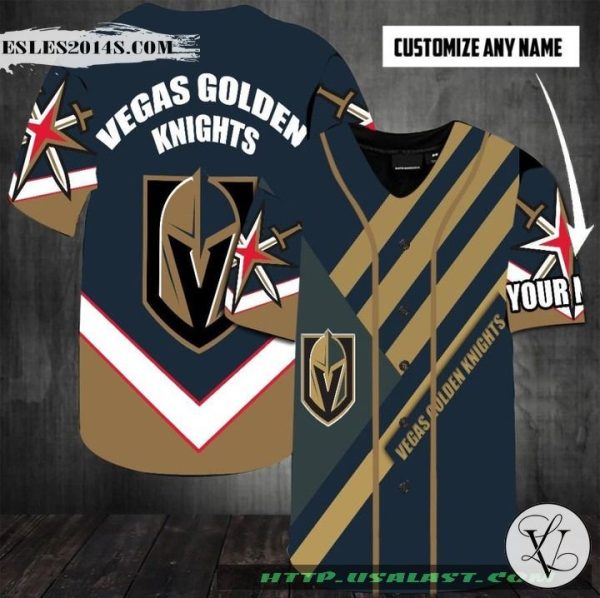 Vegas Golden Knights Personalized Baseball Jersey Shirt
