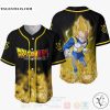 Vegeta Super Saiyan Dragon Ball Anime Baseball Jersey Shirt