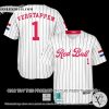 Verstappen Red Bull 1 Baseball Jersey