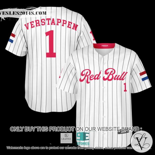 Verstappen Red Bull 1 Baseball Jersey