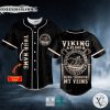 Viking Blood Runs Through My Veins Custom Baseball Jersey