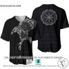 Vikings Odin Raven Hugin Munin Custom Name Baseball Jersey