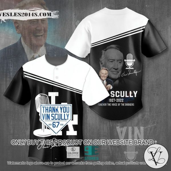 Vin Sculley 1928 2022 Forever the Vouce of the Doogers Baseball Jersey