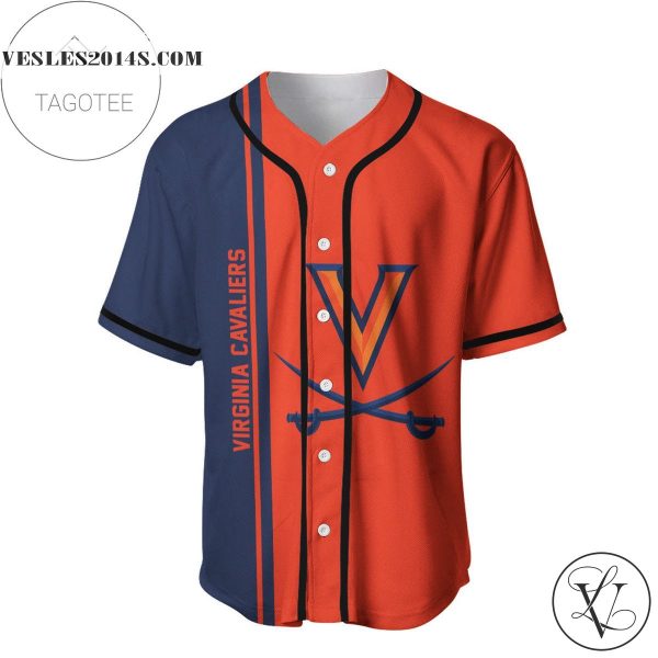 Virginia Cavaliers Baseball Jersey Half Style – NCAA