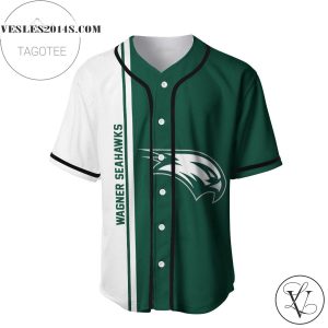 Wagner Seahawks Baseball Jersey Half Style – NCAA