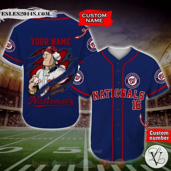 Washington Nationals MLB Personalized Baseball Jersey