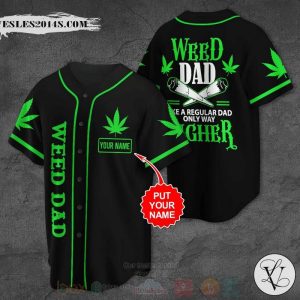 Weed Dab Custom name Baseball Jersey Shirt