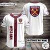 West Ham United London Custom Name Baseball Jersey Shirt