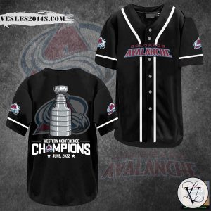 Western Conference Champions June 2022 Colorado Avalanche Baseball Jersey