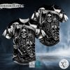 White Fatal Shears Grim Reaper Skull Baseball Jersey