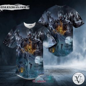 Wild Hunt The Witcher Skull Baseball Jersey