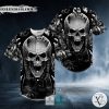 Winged Zombie Monster Skull Baseball Jersey
