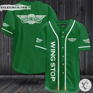Wingstop Restaurants Baseball Jersey Shirt