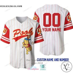 Winnie The Pooh Personalized Baseball Jersey Shirt