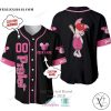 Winnie The Pooh Piglet Personalized Pink Black Baseball Jersey Shirt