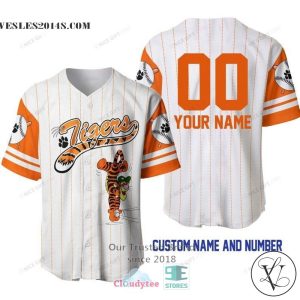 Winnie The Pooh Tigger Cartoon Personalized Baseball Jersey Shirt