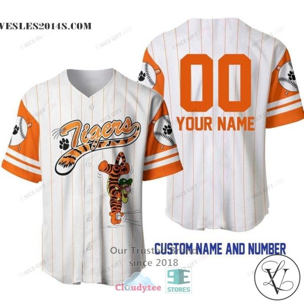 Winnie The Pooh Tigger Cartoon Personalized Baseball Jersey Shirt