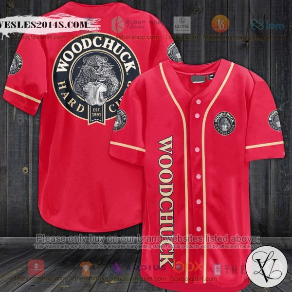 Woodchuck logo red Baseball Jersey