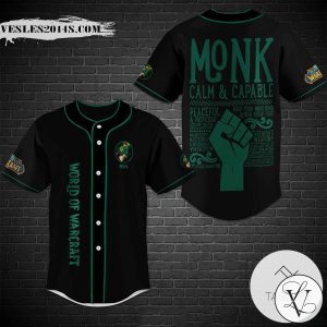 World of Warcraft Monk Class Baseball Jersey