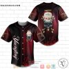 Yuengling American Eagle Flame Skull Baseball Jersey